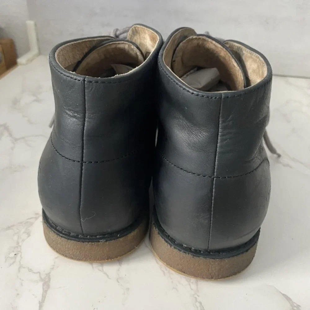 UGG Men's Leighton‎ Ankle Chukka Boots Sz 10 Black Lace Up SEE NOTES
